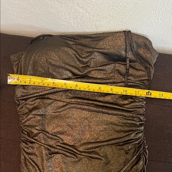 Black and Gold Dress W/ Animal Print Kimono NOT FOR SALE - Picture 3 of 3